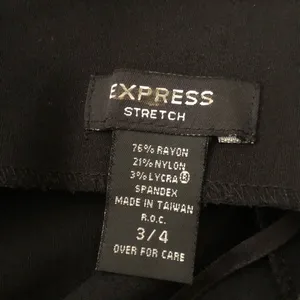 Express LBD Dress Black Midi Small 3/4 thumbnail 4