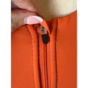Oiselle Flyout Zip Sports Bra Women 6 Orange High Impact Running Phone Pocket thumbnail 7