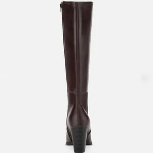 Style & Co Elegant Brown Knee-High Women's Boots Size 7W Extra Wide Calf thumbnail 3