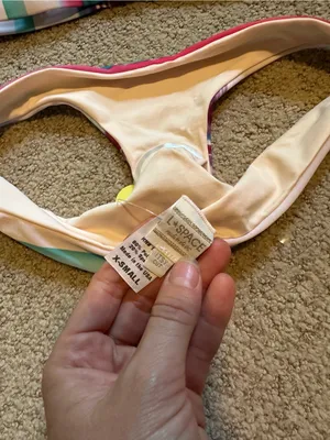 NWT L*Space Mirage triangle Itsy Cut bikini set extra small thumbnail 5