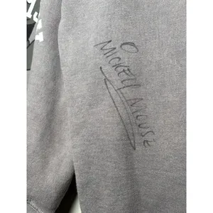 WALT DISNEY WORLD Sweatshirt Small Grey Vintage Mickey Mouse Autograph‎ Crewneck thumbnail 4