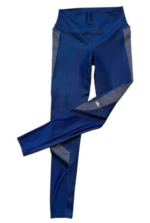 ALO Yoga Blue black and Gray Leggings Moisture-Wicking Comfort thumbnail 1