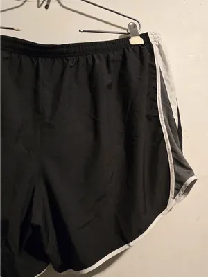 Nike Black Athletic Shorts with White Trim thumbnail 3