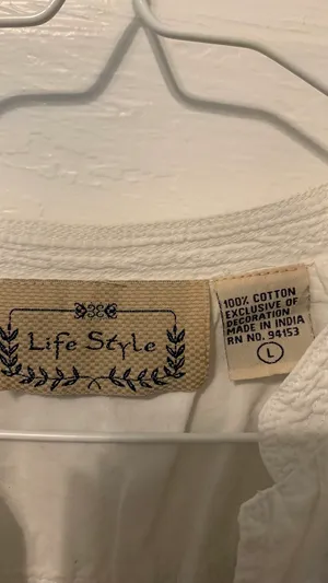 life style embroidered top White Size L thumbnail 5