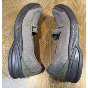 BZees Nugget Morel Slip On Loafers Taupe Grey Fabric Comfort Shoes Size 10 thumbnail 9
