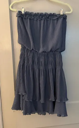 Charming Oaks Strapless Navy Dress thumbnail 1