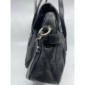 COACH Medium/ Large Leather Black Shoulder Bag thumbnail 9