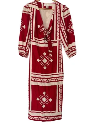 Caroline Constas Sun Goddess linen-blend maxi dress S thumbnail 4