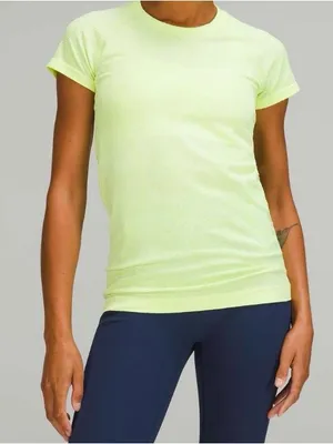 lululemon athletica NWT Swiftly Tech SS 2.0 Disorted Noise Neon Lemon Sorbet-10 thumbnail 11