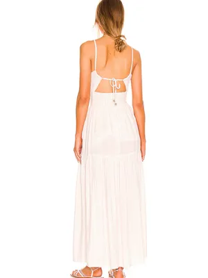 NWT Revolve L*Space Zuri Maxi Dress in Cream Size XL thumbnail 2