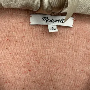 Madewell M Boiled Merino Wool Donegal Maysfield‎ Cardigan Sweater in Peach thumbnail 5