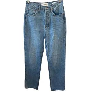 Aritzia Denim Forum The Joni High Rise Loose Straight Jeans Size 24 Gently Used thumbnail 4