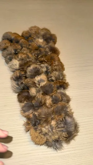 Rabbit scarf Brown thumbnail 4