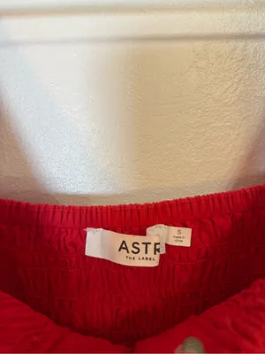 Astr The Label Bow Detail Smock Bodice Cotton Blend Dress thumbnail 4