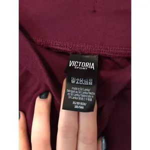 Victoria's Secret Victoria Sport Burgundy Jogger Sweatpants Lounge Drawstring Athletic‎ Logo XS thumbnail 4