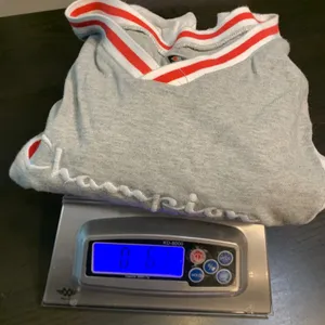 Champion Womens Colorblock Crop‎ Top Grey White Navy V-Neck Script Logo Medium thumbnail 10