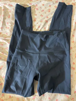 dark teal color lululemon wunder train 23 inch leggings thumbnail 1