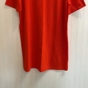 A NEW DAY Relaxed Short Sleeve Crew Neck Mini T-Shirt Dress in Orange Size M NWT thumbnail 7