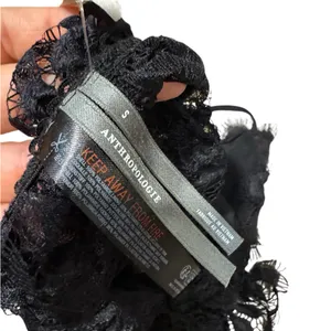 Anthropologie Ruffle Lace Bralette – Black – NWT Small thumbnail 5