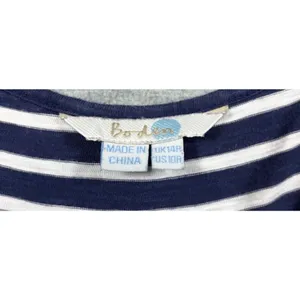 Boden Navy White Striped Sleeveless‎ Cotton Tank Dress Womens 10 thumbnail 2