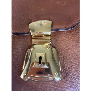 Lauren Ralph Lauren Leather Saddle Crossbody Handbag Purse thumbnail 3