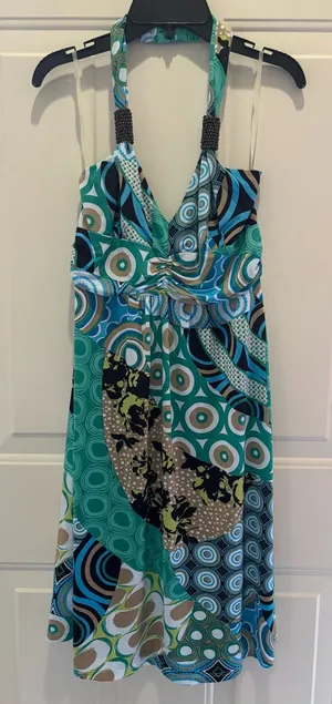 White Mark Y2K halter dress M Blue Size M thumbnail 1