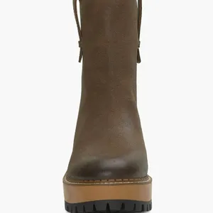 NEW LUCKY BRAND Rhoslyn Lug Sole Platform Bootie Color: Bark Wxysud thumbnail 4