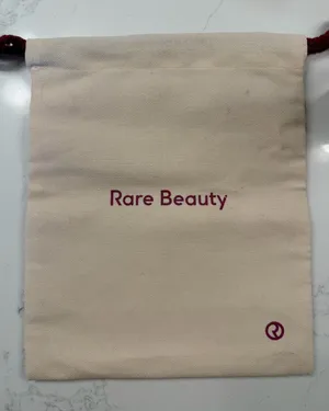 Rare Beauty Beige Drawstring Pouch Tan thumbnail 1