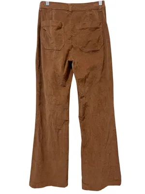 Faherty Corduroy Patch Pocket Wide Leg Pants 26 Cognac thumbnail 5