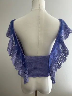 Free People Lavender Top thumbnail 4