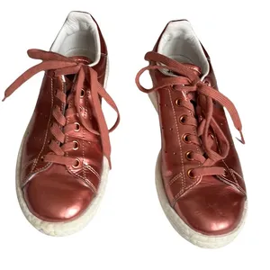 Adidas Stan Smith Metallic Copper Shiny Sneakers‎ Size 6 thumbnail 2