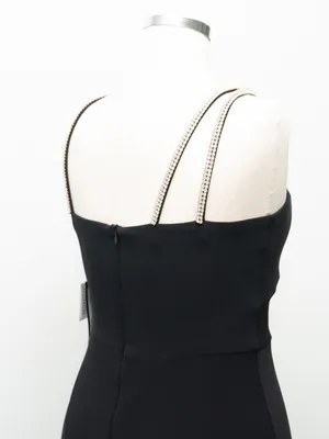 XSCAPE - Asymmetric‎ Rhinestone Strap Gown thumbnail 13