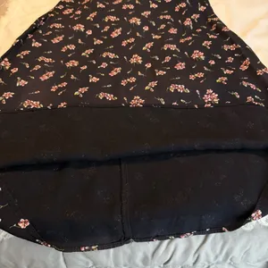 Vintage 90s Long Black Pink Floral Dress Size 11/12 Dark Floral Whimsy Goth thumbnail 11