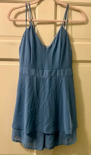 Altar'd State Romper Blue thumbnail 1