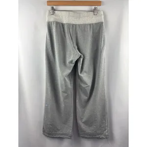 Women’s LuluLemon Size 8 Gray Wide Leg Lounge Pants thumbnail 3