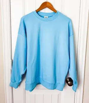 Year of Ours Light Blue Women's Crewneck Sweatshirt Size XS/Small NEW thumbnail 1