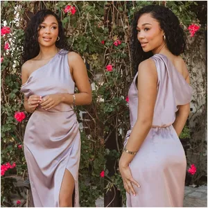 SHOW ME YOUR MUMU Jodie Dress In Dusty Purple Luxe Satin thumbnail 2