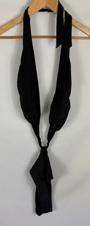 NWT Express Deep V Cutout Swimsuit Black Size Medium thumbnail 1