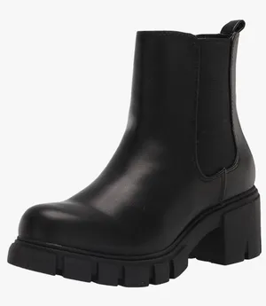 Madden Girl Women’s Tessa Chelsea Black Boot thumbnail 3