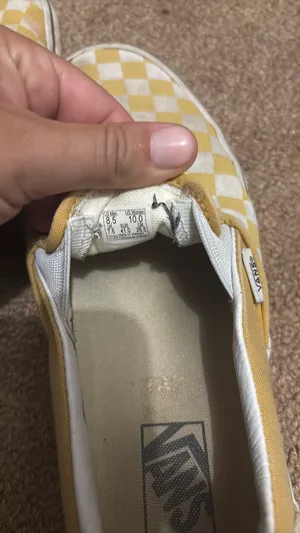 Slip-On Vans Checkered Yellow thumbnail 4