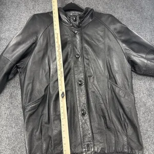 Vintage Pelle New York Milano Leather Jacket Women’s M Black Genuine Leather 90s thumbnail 5
