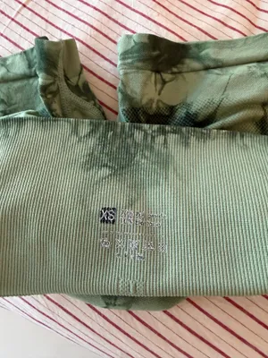 Women’s High-Waist Tie-Dye Biker Shorts in Army Green thumbnail 4