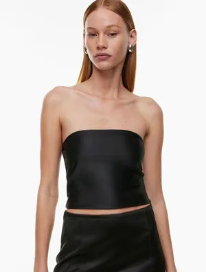 Aritzia Ten - Satinette Swipe Tube Top thumbnail 2