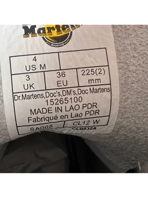 DR. MARTENS NEW Unisex Jadon Smooth Leather Boot Size 4 or 5 #B1298A thumbnail 5