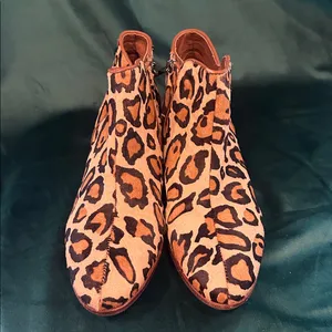 Sam Edelman leopard booties‎ size 7.5 thumbnail 3