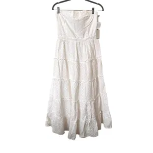 1.STATE Cotton Eyelet Tiered Maxi Dress NWT Sz‎ 6 thumbnail 2
