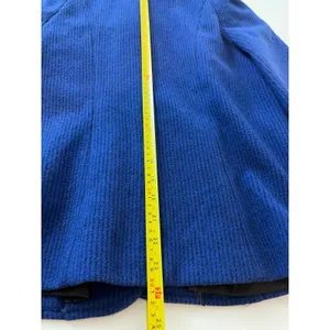 Freddi-Gail Vintage Royal Blue Chevron Wool Puff Sleeve Peacoat Preppy Academia thumbnail 7