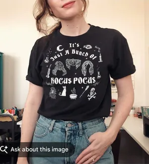 Disney Black Hocus Pocus Graphic Tee | Size XL Halloween thumbnail 1