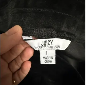 Y2K Style Juicy by Juicy Couture Black Velour Lounge Shorts NWT - L thumbnail 5