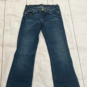 7 for all mankind blue flare jeans thumbnail 3